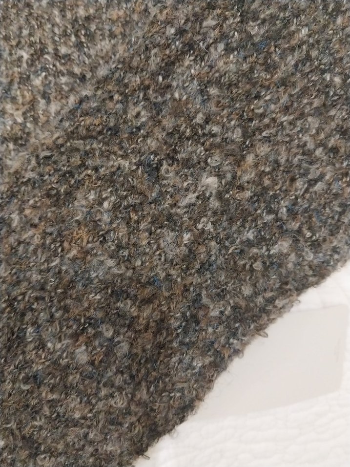 Düğmeli Kısa Kahverengi Kadın Hırka - Görsel 4