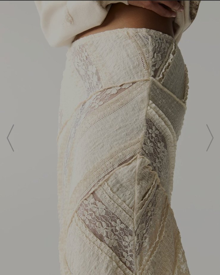 Dantel asimetrik etek - Görsel 2