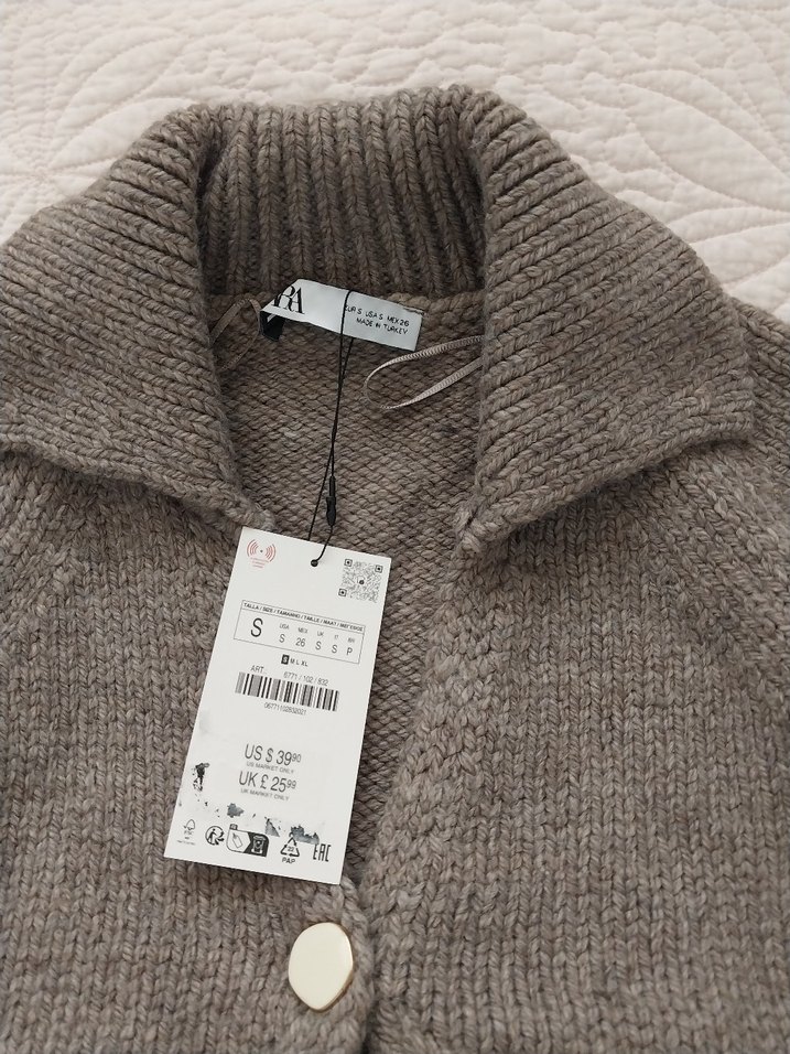 düğmeli triko Hırka - Görsel 4