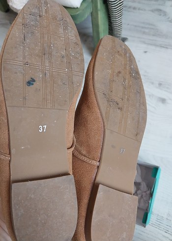 bağcık detay süet babet - Görsel 3