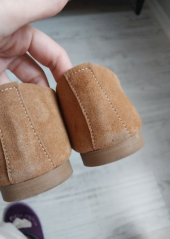 bağcık detay süet babet - Görsel 4