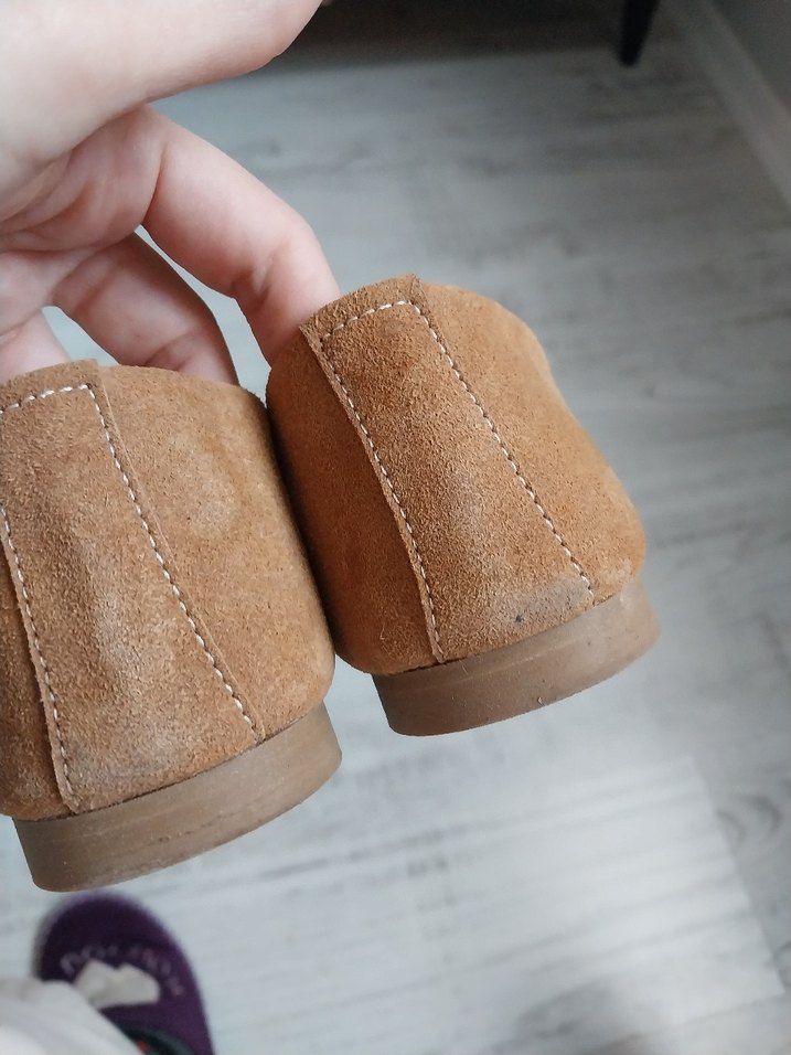 bağcık detay süet babet - Görsel 4