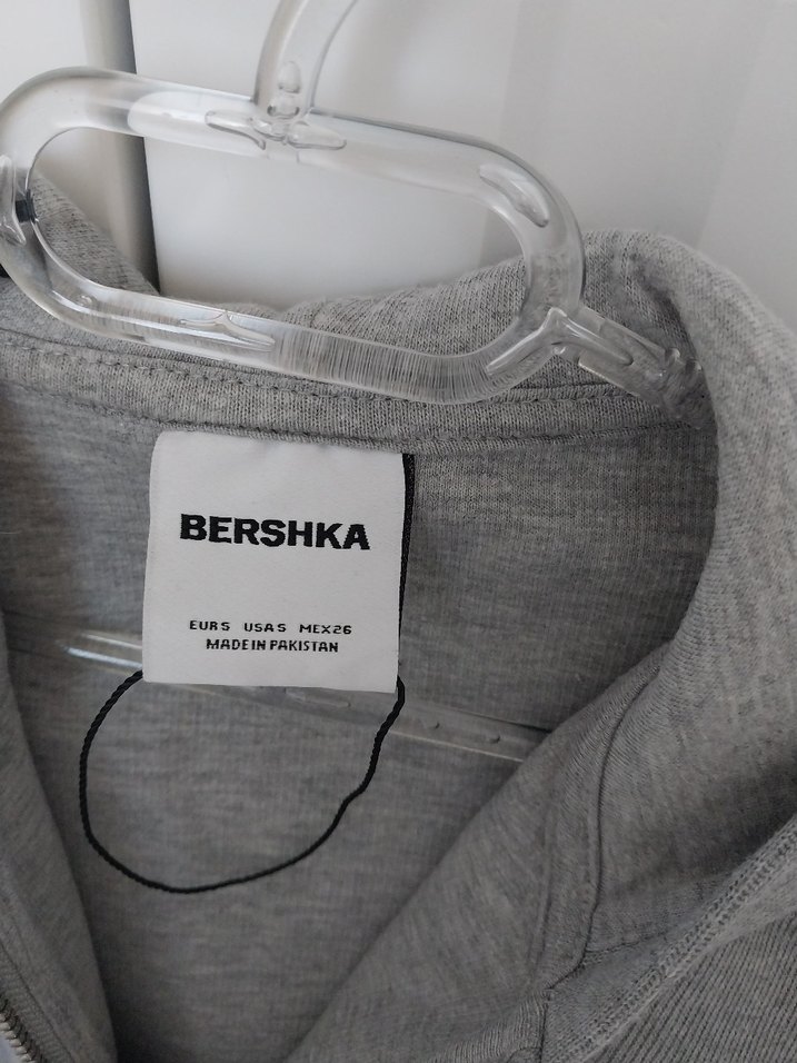Kapüşonlu çift fermuarlı kısa Sweatshirt - Görsel 4