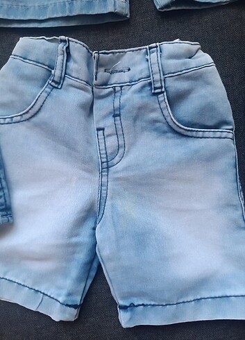 18-24 Ay Beden mavi Renk Kot şort pantolon