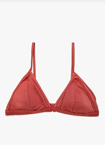 l Beden Koton Gülkurusı bikini üstü