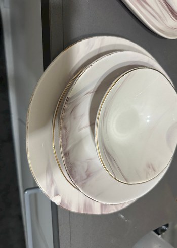 Gri Mermer Desenli Beyaz Saklama Kabı - Görsel 2