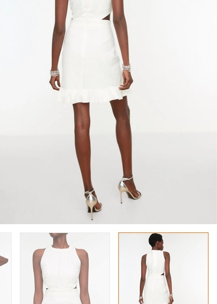 Beyaz elbise - Görsel 4