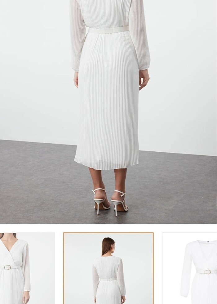 Beyaz elbise - Görsel 3