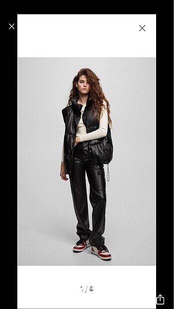Pull and Bear Deri şişme yelek
