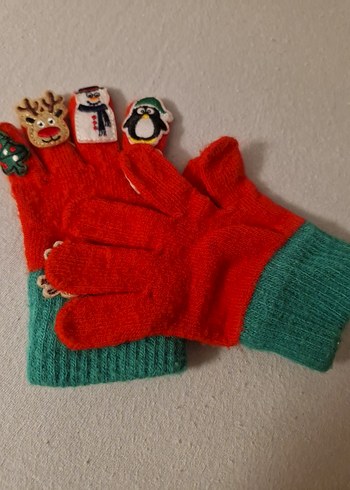 Renkli Nakışlı Kız Eldivenleri - Görsel 2