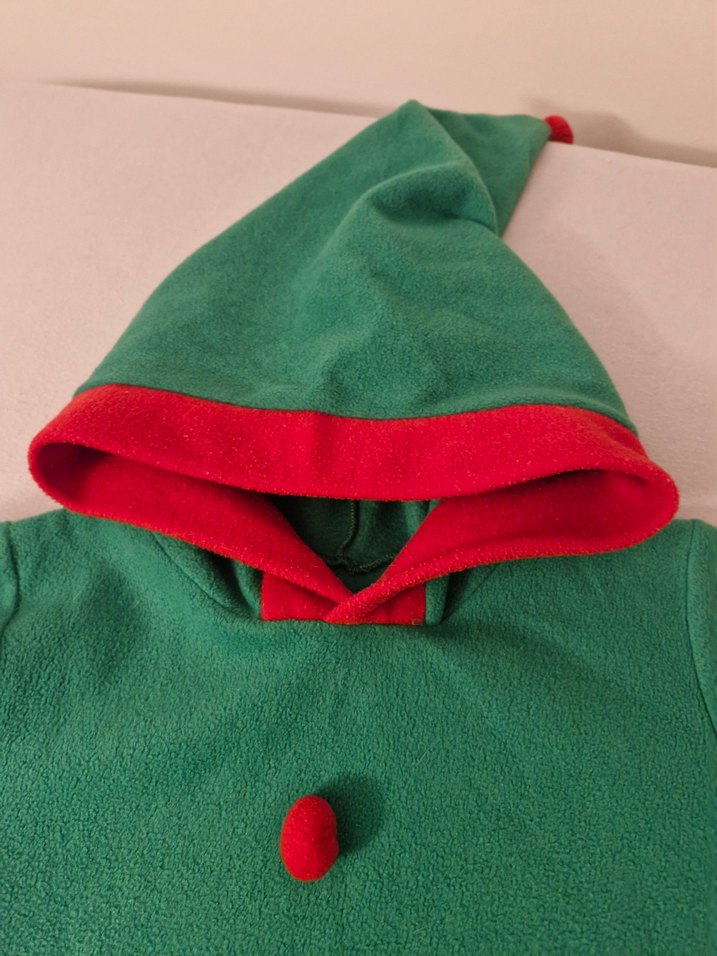 Kız Çocuk Yeşil Kapüşonlu Poncho - Görsel 5