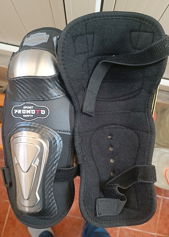 Gri Metal Motosiklet Diz Koruyucu - Görsel 2