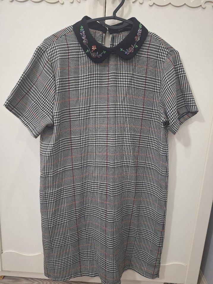 Nakışlı Boncuklu Yaka Detaylı Kadın elbise - Görsel 2