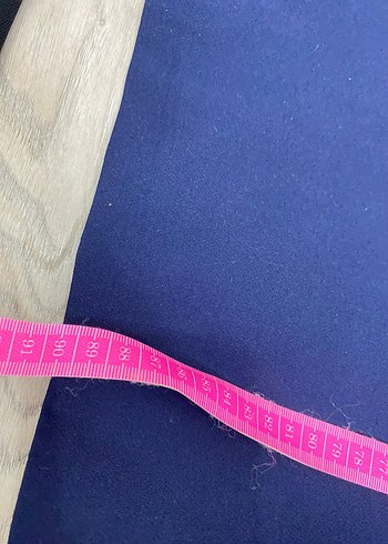 Düğmeli Lacivert Midi Örme Elbise - Görsel 7