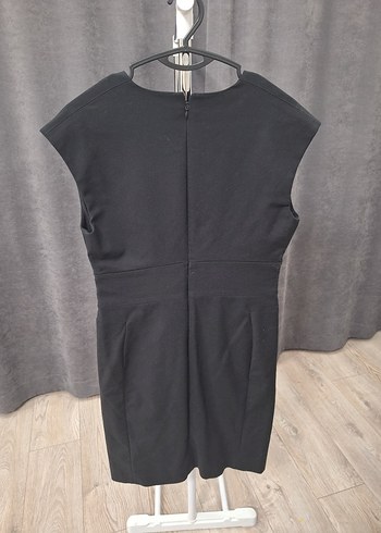 Siyah Midi Kadın Ofis Elbisesi - Görsel 4