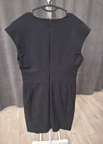 Siyah Midi Kadın Ofis Elbisesi - Görsel 3