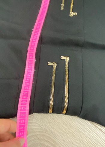 Siyah Midi Kadın Ofis Elbisesi - Görsel 7