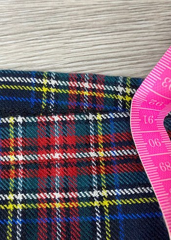 Düğmeli Çok Renkli Kareli Midi Kadın Gömlek elbise - Görsel 8