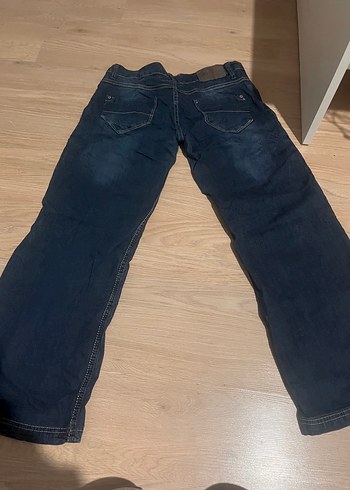 Diğer Lacivert Bol Kesim Midi Kadın Kot Pantolon DÜŞÜK BEL