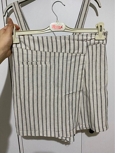 Zara Keten şortlu takım