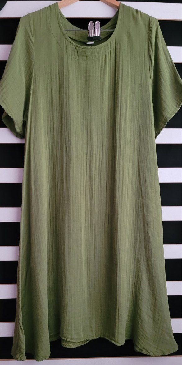 Müslin kumaş elbise 44 beden - Görsel 2