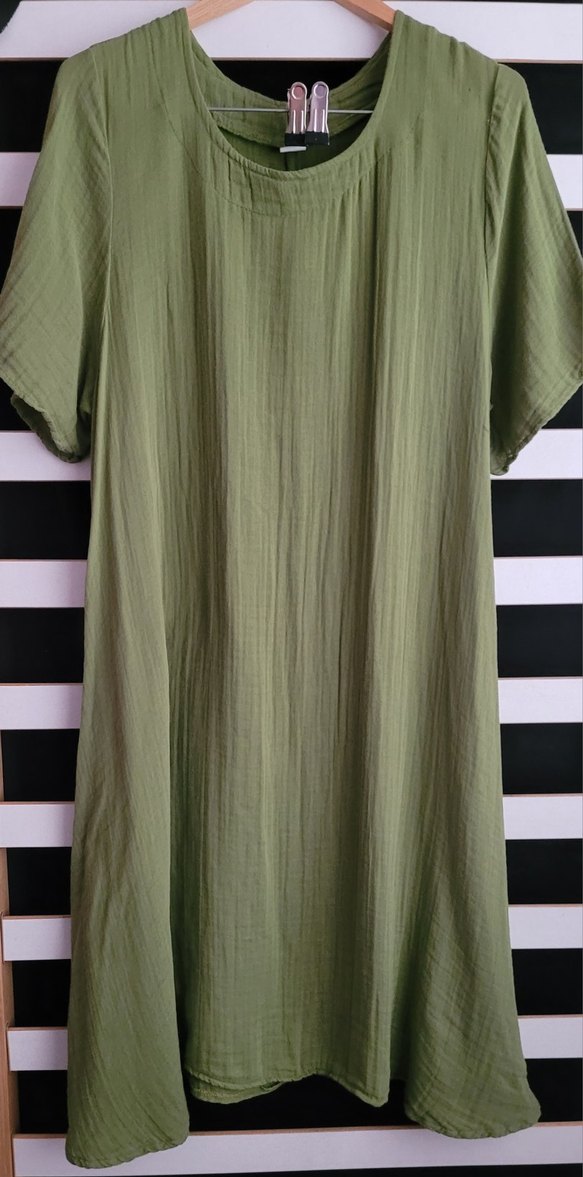 Müslin kumaş elbise 44 beden - Görsel 4