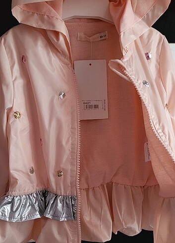 Kız bebek kapüşonlu yağmurluk 1 yaş  - Görsel 6