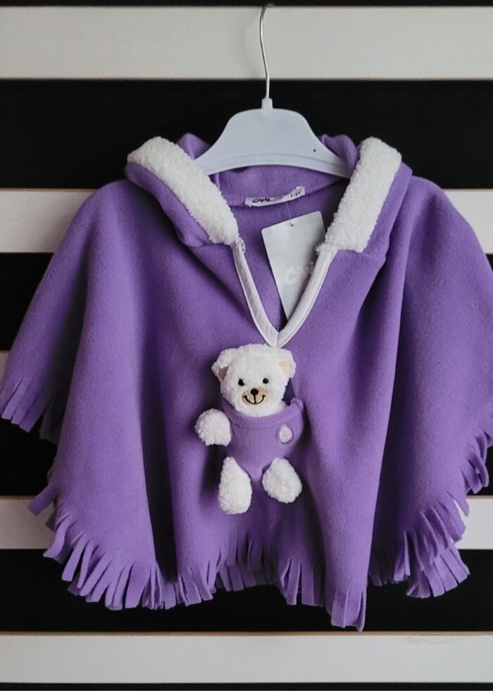 Kız çocuk panço 2-3 yaş - Görsel 3