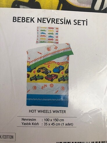 hotwheels nevresim takımı