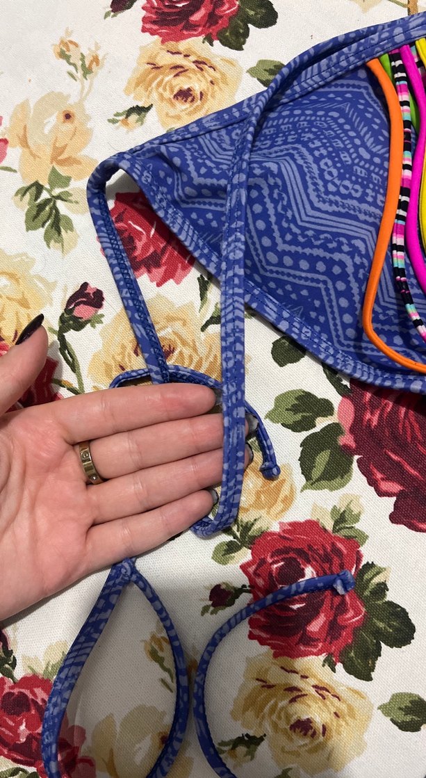 Renkli Boncuklu Bohem Bikini Üstü - Görsel 3