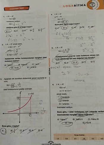 Beden Renk Orijinal Matematik AYT Logaritma ve Diziler Kitabı