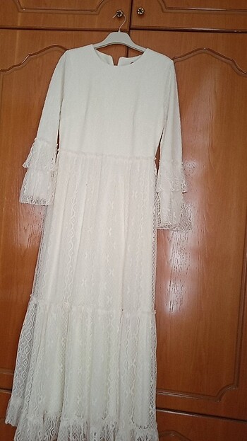 42 Beden Beyaz Nikah elbisesi 