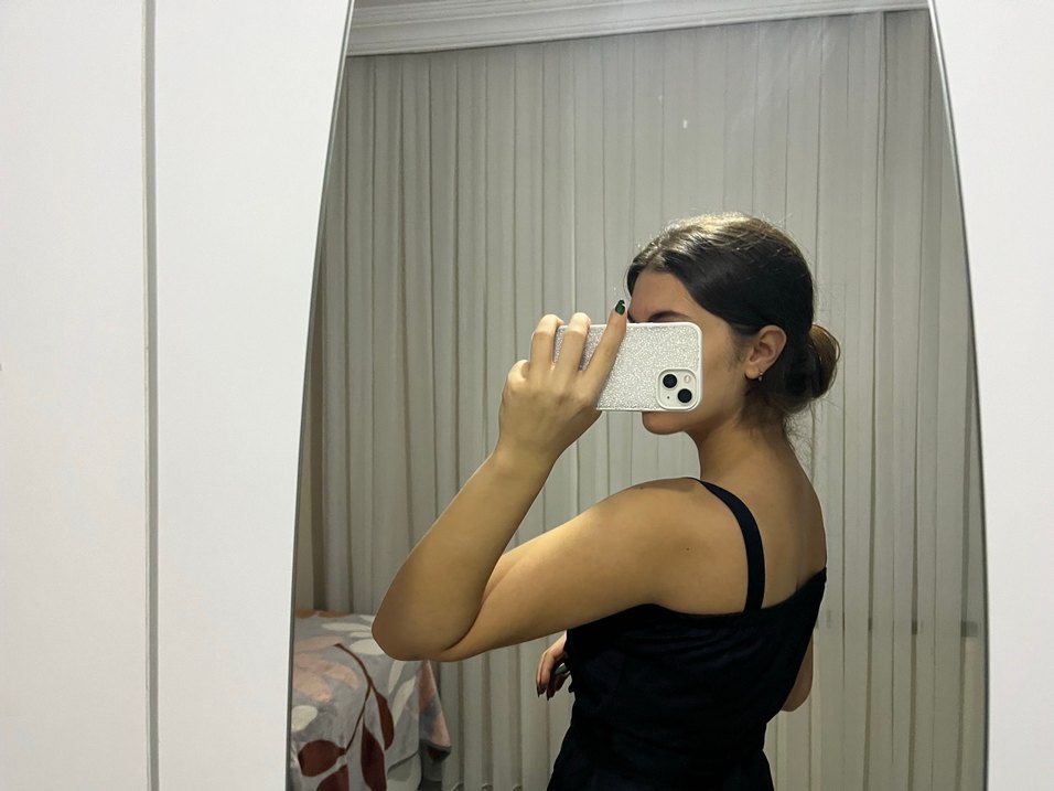 Düğmeli Beyaz Kadın Midi Blazer - Görsel 5