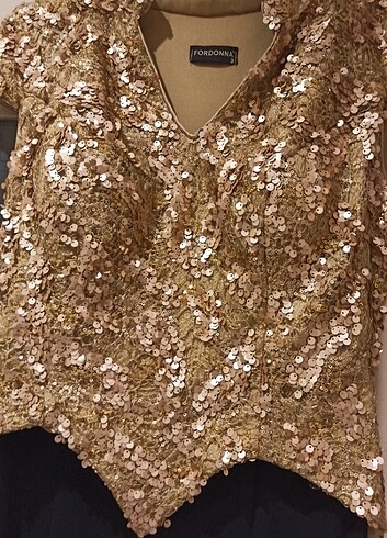 xl Beden camel Renk Abiye Pul Payet Elbise