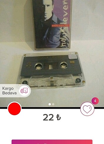 6 kaset Rezervedir. 2 Ağustos Salı günü için rezerve 