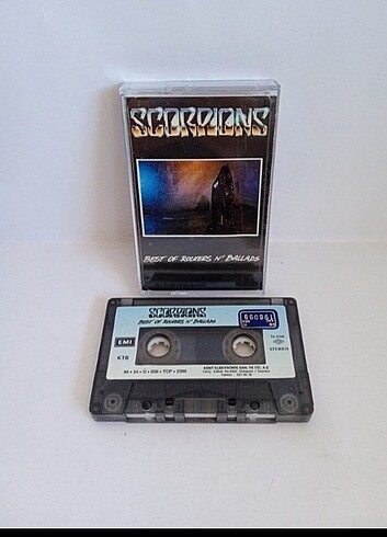 3 adet kaset rezerve Scorpions,wasp ve judas priest