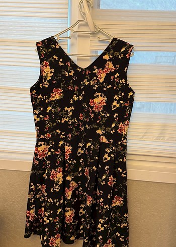 Çiçek Desenli V Yaka Bohem Elbise - Görsel 2