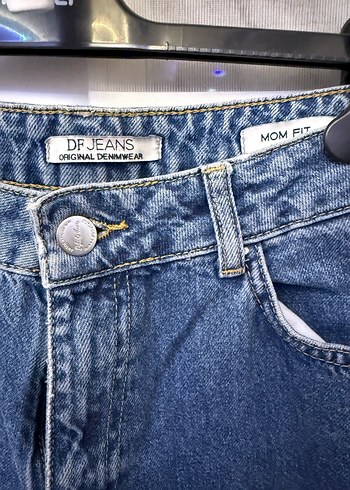 Kadın Mavi Bol Kesim Denim Pantolon - Görsel 3