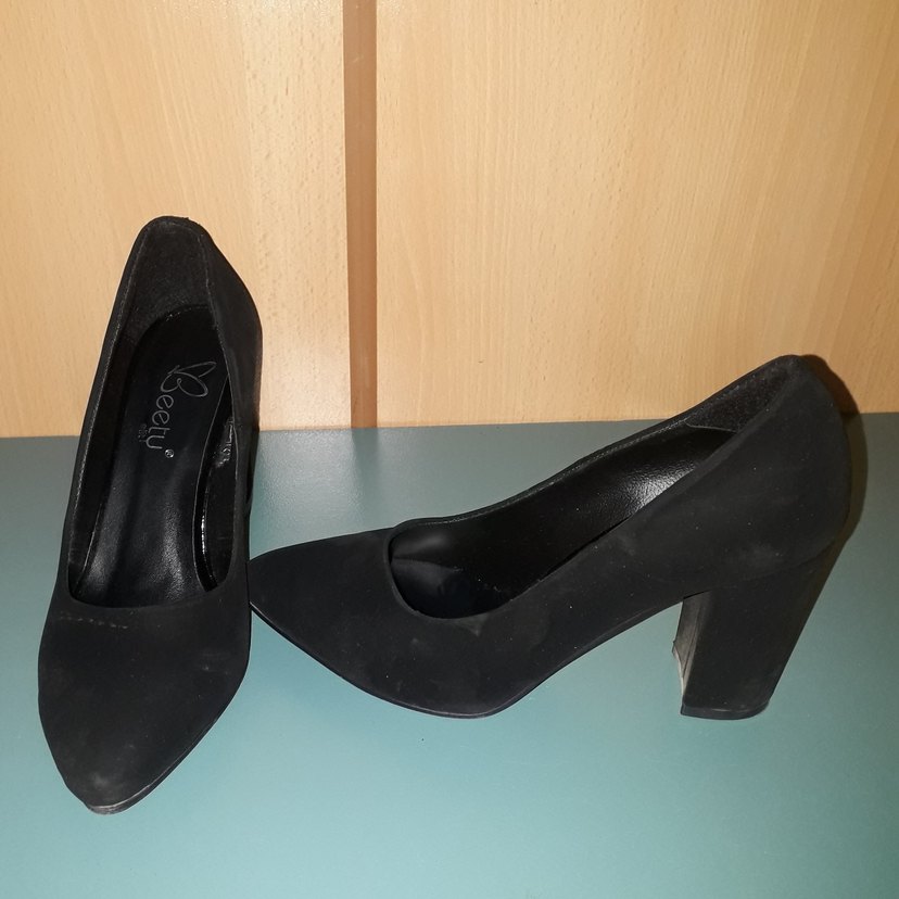 Kadın Siyah Tokalı Kalın Topuklu Stiletto - Görsel 3