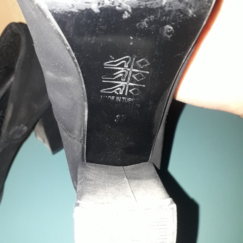 Kadın Siyah Tokalı Kalın Topuklu Stiletto - Görsel 2