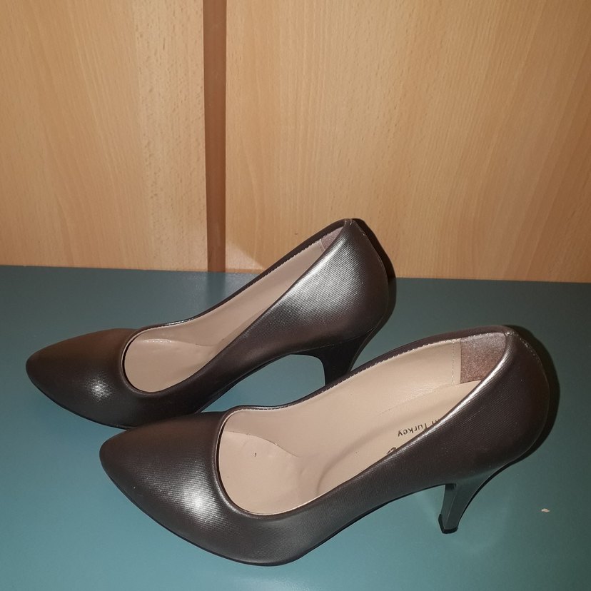 Kahverengi Tokalı Kadın Stiletto - Görsel 2