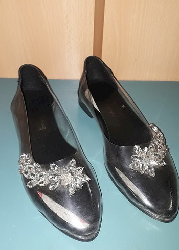Siyah Payetli Kadın Abiye Ayakkabı Babet 2 çift var ilanda - Görsel 6