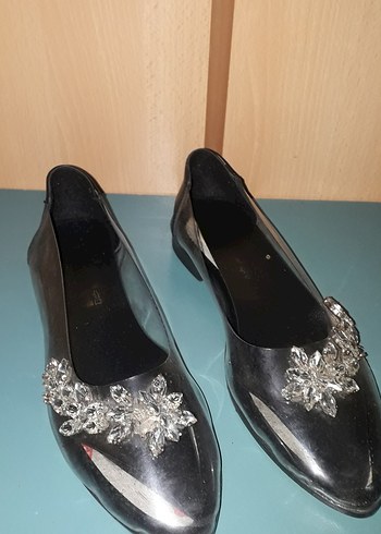 Siyah Payetli Kadın Abiye Ayakkabı Babet 2 çift var ilanda - Görsel 7