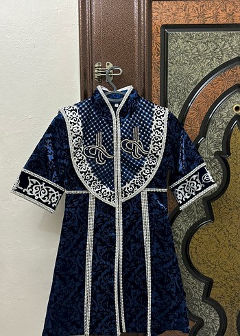 Mavi İşlemeli Çocuk Sünnet Takımı - Görsel 2