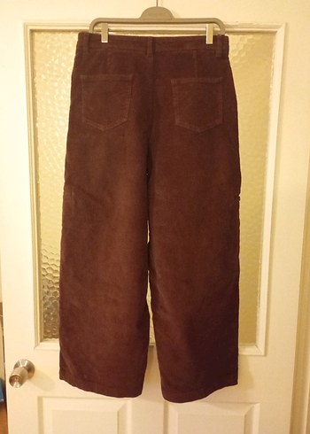 Bordo Bol Kesim Kadın Pantolon - Görsel 6