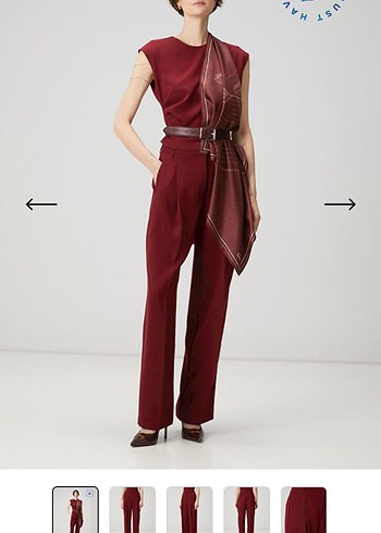 Beymen Club Bordo Genis Paca Pantolon