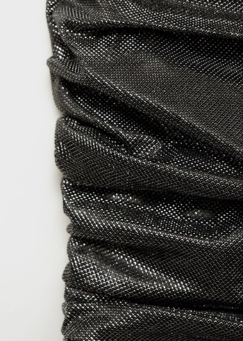 mango straplez elbise - Görsel 4