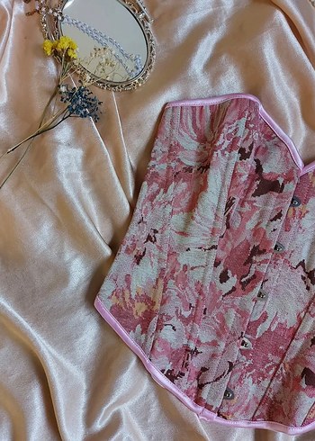 vintage stil korse bustiyer - Görsel 4