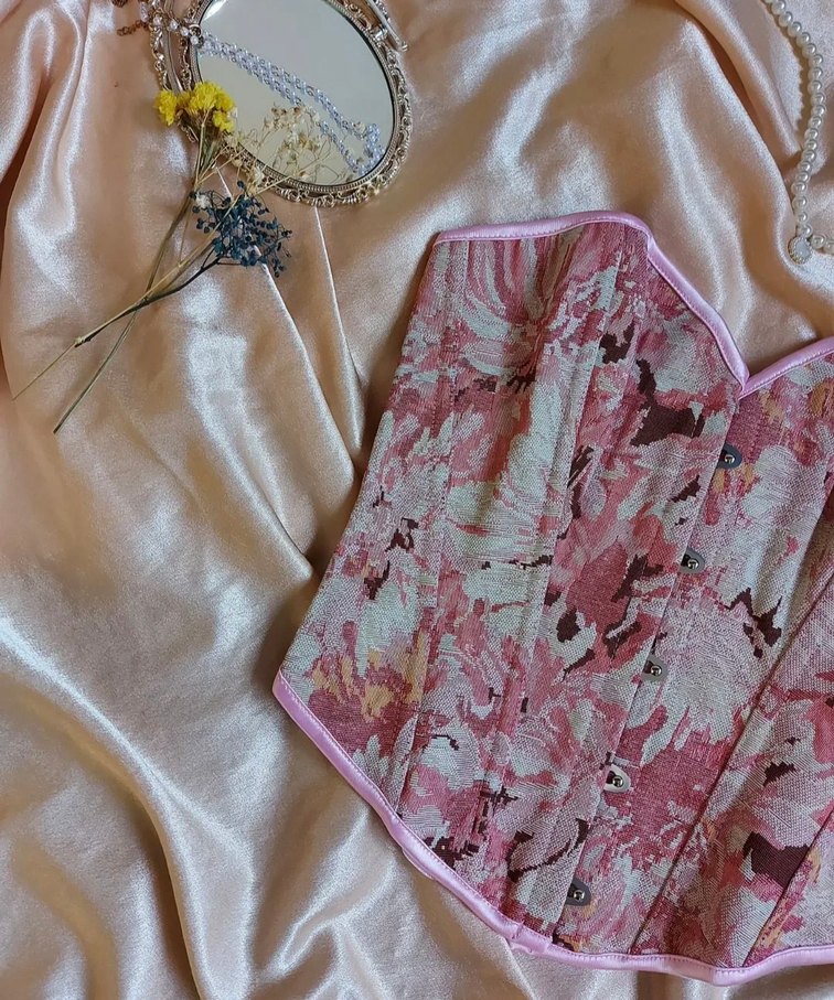 vintage stil korse bustiyer - Görsel 4