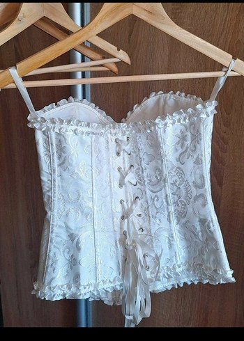 beyaz korse bustiyer pinterest stil - Görsel 6